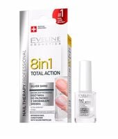 eveline nail therapy 8w1 odżywka do paznokci silver shine 12 ml