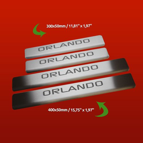 Listwa progowa CHEVROLET ORLANDO Stal nierdzewna 304 mat 4szt na Arena.pl