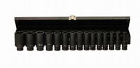 Nasadki udarowe 1/2" cala 15 sztuk długie 10-32 mm walizka KD11769