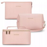 WITTCHEN Zestaw kosmetyczek RÓŻ, 3 szt