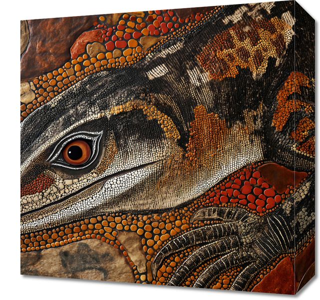 Obraz 40x40cm Oko Jaszczurki zdjęcie 1