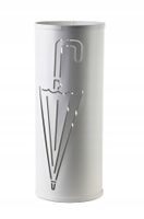 STOJAK NA PARASOLE PARASOLKI PARASOLNIK CEDRIC METALOWY BIAŁY 49CM PARASOL