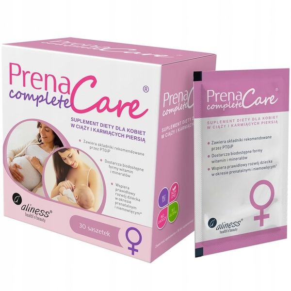Aliness PrenaCare Complete dla kobiet w ciąży i karmiących x 30 saszetek zdjęcie 2