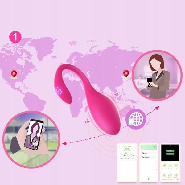 Wibrator sterowany aplikacją wibrujące jajko APP zdjęcie 15