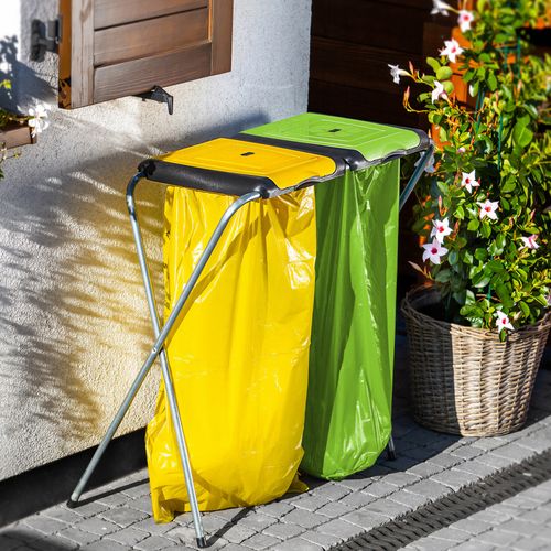 Kosz Stojak Na Worki Do Segregacji Śmieci 2x120L na Arena.pl