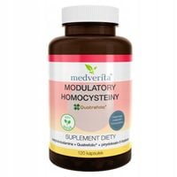 MEDVERITA WITAMINA B12 FOLIAN P-5-P MODULATORY HOMOCYSTEINY 120KAPS SERCE