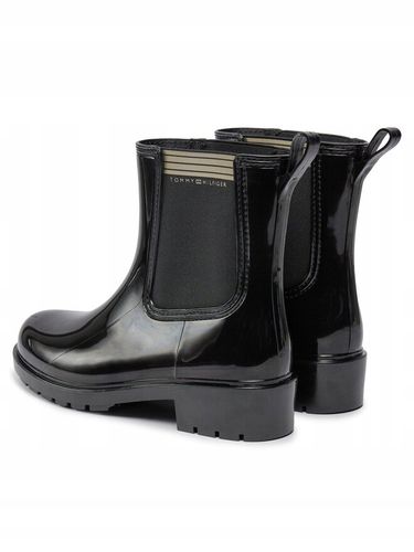 Tommy Hilfiger Kalosze Essential Rainboot FW0FW07760 Czarny R.40 na Arena.pl