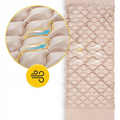 MATERAC PRZECIWODLEŻYNOWY BĄBELKOWY ANTYODLEŻYNOWY Z POMPĄ 200x90 CM 4FIZJO na Arena.pl