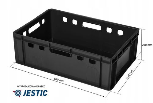 Skrzynka EURO E2 Nowy Pojemnik 600x400x200 JESTIC na Arena.pl