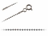 Srebrny łańcuszek kulkowy kulki 55 cm srebro 925 FL035