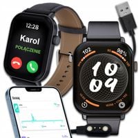 SMARTWATCH ZEGAREK POLSKIE MENU WODOODPORNY SPORT POMIARY ZDROWIA ROZMOWY