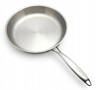 Patelnia stalowa Masterpan 30cm Tri-Ply 3-warstwowa, indukcja, gaz. Premium