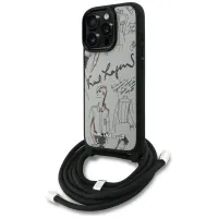 etui karl lagerfeld crossbody grained pattern & logo do iphone 16 pro