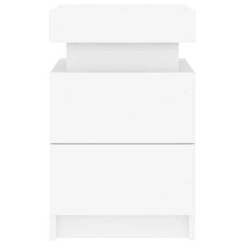 Szafki nocne z oświetleniem LED, 2 szt., białe, 35x39x55 cm na Arena.pl