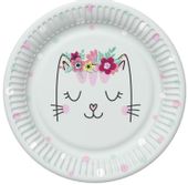 TALERZYKI PAPIEROWE DAISY POLMAK 8SZT 18CM