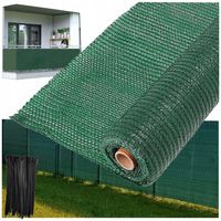 SIATKA CIENIUJĄCA 1,5x10 OSŁONA MASKUJĄCA 95% MATA NA OGRODZENIE + OPASKI