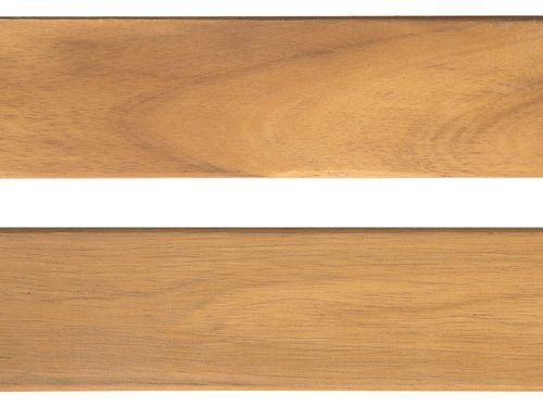 Ławka ogrodowa z certyfikowanego drewna 160 cm beżowa poduszka VIVARA na Arena.pl