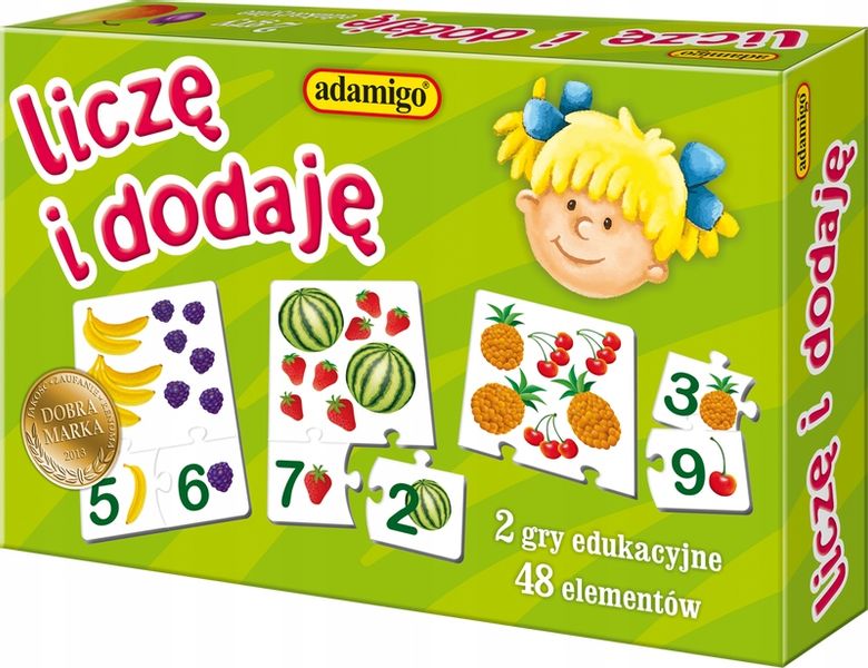 Licze i dodaje - ukladanka edukacyjna 06748 zdjęcie 1