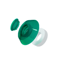 Podkładki grzybkowe, poliwęglan zielone 25 szt