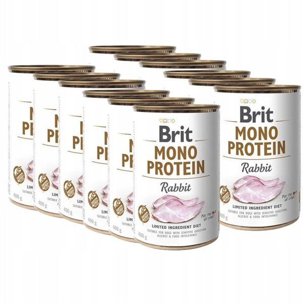 BRIT MONO PROTEIN RABBIT 12x400g zdjęcie 1