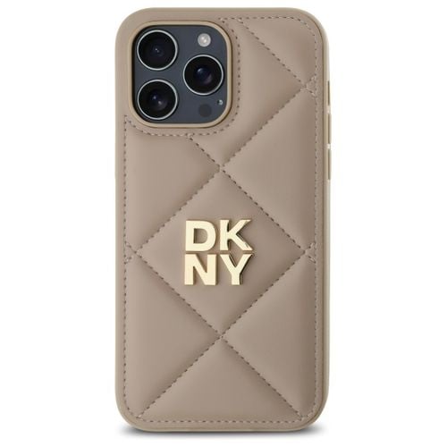 dkny dkhcp14lpqdsle iphone 14 pro 6.1   beżowy/beige quilted stack logo na Arena.pl
