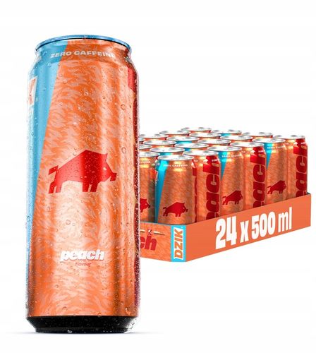 Napój gazowany WK DZIK ZERO CAFFEINE ZERO KALORII WKDZIK PEACH 500ml 24szt na Arena.pl