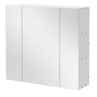 WISZĄCA SZAFKA ŁAZIENKOWA ŚCIENNA Z TRÓJDZIELNYM LUSTREM NOWOCZESNA