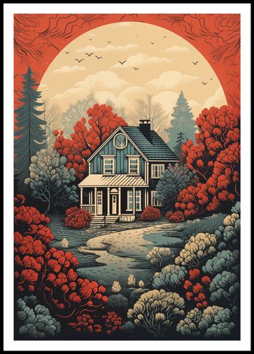 Plakat 68x98cm Idylla Rustykalna na Arena.pl