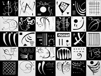 Reprodukcje obrazów Thirty - Wassily Kandinsky Rozmiar - 60x45