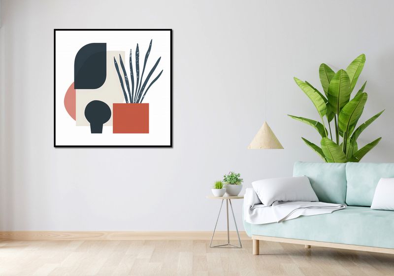 Plakat 100x100cm Zamknięte Myśli zdjęcie 4