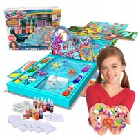 AQUA GELZ DUŻY ZESTAW 3D FIGURKI LAGUNA AKWARIUM 12 X ŻELI PLANSZA 127 CM