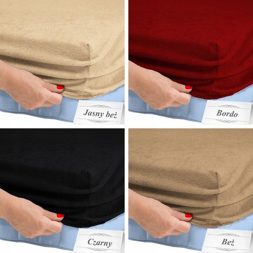 PRZEŚCIERADŁO FROTTE Z GUMKĄ 90x200 GRUBE BAWEŁNA na Arena.pl