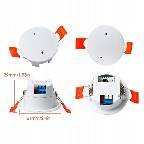 Czujnik Radar Obecności Jasności Oświetlenie 230V WiFi 120° TUYA OXT na Arena.pl