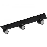 3-punktowa lampa sufitowa Nomie kierunkowa do pokoju czarna