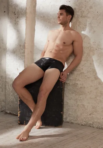 nek bokserki męskie xl czarne matowe z saszetką na karabińczykach na Arena.pl