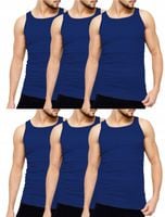 PODKOSZULKA KOSZULKA MĘSKA 100% BAWEŁNA GŁADKA OKRĄGŁY ZESTAW 6-SZT - 3XL