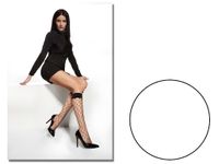 Podkolanówki kabaretki duże oczka Adrian Bianco Uni