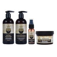 BY MY BEARD ZESTAW DO PIELĘGNACJI BRODY ODŻYWKA + SZAMPON + OLEJEK + STYLER BALSAM