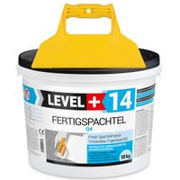 LEVEL+ Zestaw Gładź Szpachlowa Fertigspachtel 10kg L+14 i Szpachla Plastikowa Gładka