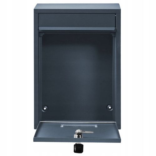 SKRZYNKA POCZTOWA NA LISTY POCZTĘ RIB ANTRACYT + NAPIS ADRES ULICA NUMER na Arena.pl