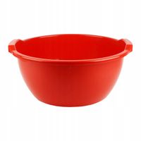 MISKA OKRĄGŁA UNIWERSALNA DO ŁAZIENKI OGRODU NA PRANIE OWOCE 24L CZERWONA