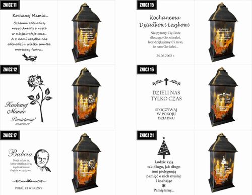 ZNICZ LAMPION z GRAWEREM dla Matki Chrzestnej na Arena.pl