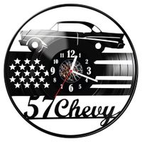 Zegar ścienny z płyty winylowej Chevrolet 354.14