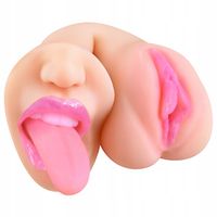 Masturbator Męski Pochwa i Usta z Zębami, Sex Oralny, Wagina