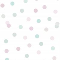 TAPETA DZIECIĘCA KROPKI GROCHY GROSZKI FLIZELINOWA