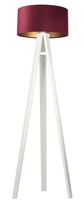 Lampa stojąca HOME 40 bordowa/złota/biała