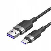 2 x Kabel USB-C Vention 2m 6A Szybkie Ładowanie 100W DO Telefonu Czarny