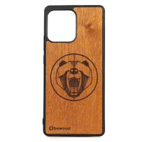 Drewniane Etui Bewood na Motorola Edge 40 Neo NIEDŹWIEDŹ MERBAU