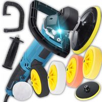 POLERKA SAMOCHODOWA Z REGULACJĄ OBROTÓW SZLIFIERKA 2900W MOCNA ZESTAW GĄBEK