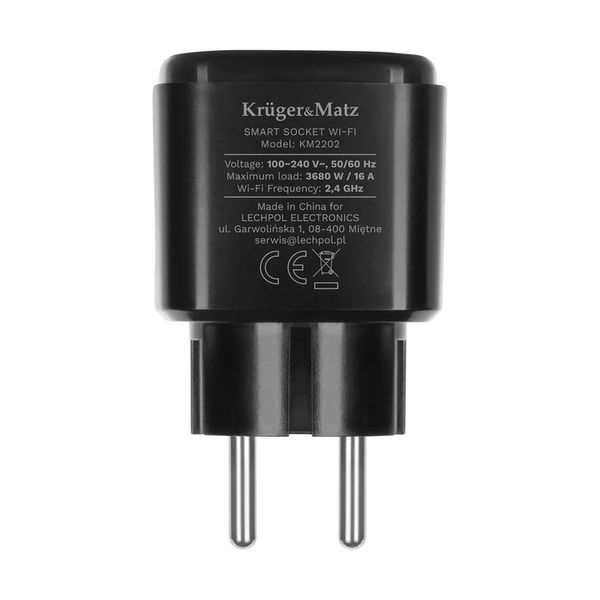 Inteligentne Gniazdko WiFi Kruger&Matz Connect P4 Tuya PROGRAMATOR zdjęcie 9